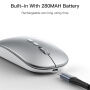 Yesido KB15 Wireless mouse cu receptor - argintiu
