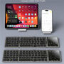 Yesido KB49 tastatură pliabilă Wireless Bluetooth cu touchpad și Suport - gri închis
