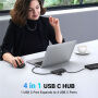 UGREEN 35584 hub 4-în-1 - 4x USB-C la USB-C pentru MacBook - negru