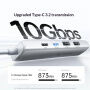 UGREEN U601 hub 5 în 1 - HDMI / 2x USB-C / 2x USB-A la USB-C - argintiu