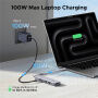 UGREEN U601 hub 5 în 1 - HDMI / 2x USB-C / 2x USB-A la USB-C - argintiu