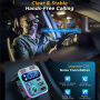 JOYROOM JR-CL16 Transmițător FM Bluetooth auto cu porturi USB-C / 2x USB-A - 48W - argintiu
