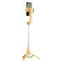 Selfie stick Bluetooth KT08 cu tripod și stabilizator Gimbal pentru iPhone - galben