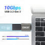 ENKAY ENK-AT134 reducție de încărcare și date - USB-A la USB-C - 2 buc - gri