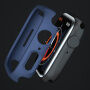 xDfind husă tip carte mată pentru Apple Watch Ultra 49mm - albastru închis