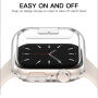 xDfind husă tip carte mată pentru Apple Watch 41mm - albă