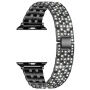 xDfind curea metalică încrustată cu pietre pentru Apple Watch 42mm / 41mm / 40mm / 38mm - negru