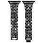 xDfind curea metalică încrustată cu pietre pentru Apple Watch 42mm / 41mm / 40mm / 38mm - negru