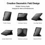 Husă tip carte XDcase cu Suport origami și spațiu pentru Apple Pencil pentru iPad Air 13" (2024-2026) / Pro 12,9" (2018-2022) - negru