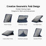 Husă tip carte XDcase cu suport origami și spațiu pentru Apple Pencil pentru iPad Air 13" (2024-2026) / Pro 12,9" (2018-2022) - albastru închis