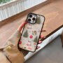 Husă transparentă cu model de turtă dulce de Crăciun pentru iPhone 13 / 14 - maro