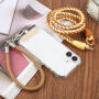 Șnur împletit pentru prindere pe husă pentru iPhone - albastru închis