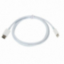 Cablu de date şi de încărcare, cu USB-C / Lightning, pentru iPhone / iPad / iPod / AirPods - 1 m - alb