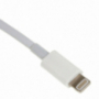 Cablu de date şi de încărcare, cu USB-C / Lightning, pentru iPhone / iPad / iPod / AirPods - 1 m - alb