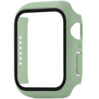 Husă tip carte mată cu Folie de sticlă securizată pentru Apple Watch 41mm - verde