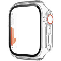 Carcasă în stilul Watch Ultra cu sticlă securizată pentru Apple Watch 40mm - transparent
