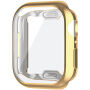 Husă tip carte metalică din plastic moale cu protecție pentru ecran pentru Apple Watch 41mm - auriu