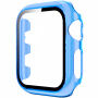 Carcasă transparentă cu sticlă securizată pentru Apple Watch 42mm - albastru