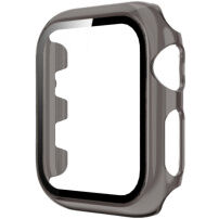 Carcasă transparentă cu sticlă securizată pentru Apple Watch 42mm - gri