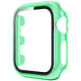 Carcasă transparentă cu sticlă securizată pentru Apple Watch 42mm - verde neon