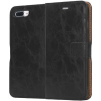 Husă de protecţie flip 2 în 1, detaşabilă, pentru Apple iPhone 7 Plus / 8 Plus - negru