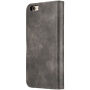 Husă flip 2 în 1, detaşabilă, din pile artificială, pentru Apple iPhone 6 / 6S - maro
