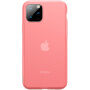 Baseus carcasă transparentă din silicon, pentru iPhone 11 Pro Max - roșu