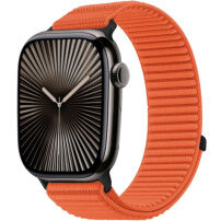 xDfind curea din nailon cu închidere velcro pentru Apple Watch 42mm / 41mm / 40mm / 38mm - portocaliu