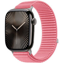 xDfind curea din nailon cu închidere tip velcro pentru Apple Watch 42mm / 41mm / 40mm / 38mm - roz