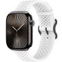 xDfind curea din silicon perforată pentru Apple Watch 42mm / 41mm / 40mm / 38mm - albă