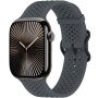 xDfind curea din silicon perforată pentru Apple Watch 42mm / 41mm / 40mm / 38mm - gri închis