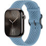 xDfind curea din silicon perforată pentru Apple Watch Ultra 49mm / 46mm / 45mm / 44mm / 42mm - albastru
