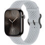 xDfind curea din silicon perforată pentru Apple Watch Ultra 49mm / 46mm / 45mm / 44mm / 42mm - gri