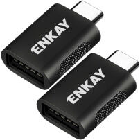 ENKAY ENK-AT131 reducție de date - USB-A la USB-C - 2 buc - negru