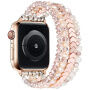 xDfind curea cu mărgele pentru Apple Watch 42mm / 41mm / 40mm / 38mm - roz-auriu