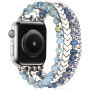 xDfind curea din mărgele pentru Apple Watch 42mm / 41mm / 40mm / 38mm - albastru-argintiu
