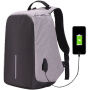 Rucsac de protecţie cu port USB extern pentru iPad / MacBook până la 15"- gri