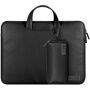 Husă laptop cu husă pentru accesorii și curea pentru iPad până la 13" / MacBook până la 14" - neagră
