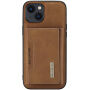 DG.MING 2in1 husă cu portofel magnetic detașabil pentru iPhone 13 mini - maro