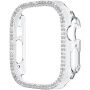 xDfind Husă tip carte lucioasă decorată cu pietre pentru Apple Watch Ultra 49mm - transparentă