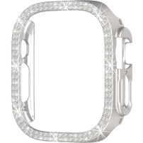 xDfind husă tip carte mată ornată cu pietre pentru Apple Watch Ultra 49mm - starlight