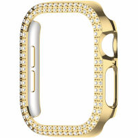 xDfind Husă tip carte metalică încrustată cu pietre pentru Apple Watch 40mm - aurie