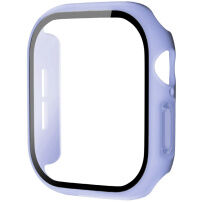 xDfind Husă tip carte mată cu Folie de sticlă securizată pentru Apple Watch 46mm - violet