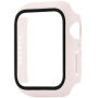 xDfind husă tip carte mată cu folie de sticlă securizată pentru Apple Watch 44mm - roz