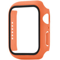 xDfind husă tip carte mată cu folie de sticlă securizată pentru Apple Watch 41mm - portocaliu