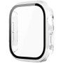 xDfind Husă tip carte lucioasă cu Folie de sticlă securizată pentru Apple Watch 42mm (Series 10 / 11) - transparentă
