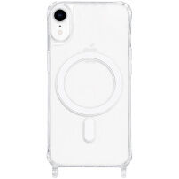Husă transparentă cu prinderi pentru șnur și MagSafe pentru iPhone XR - transparentă