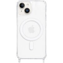 Husă transparentă cu prinderi pentru șnur și MagSafe pentru iPhone 13 mini - transparentă