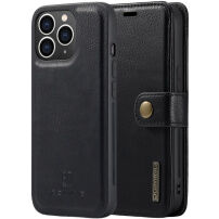 Husă detașabilă flip DG.MING 2în1 pentru iPhone 13 Pro Max - negru