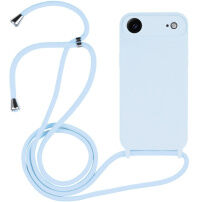 Husă din silicon cu șnur pentru iPhone Air - albastru